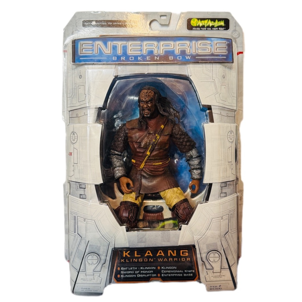 STAR TREK Enterprise Broken Bow KLAANG KLINGON WARRIOR 6” Figure 2002 Art Asylum